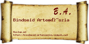 Bindseid Artemíszia névjegykártya